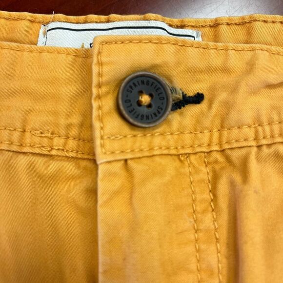 Springfield Mens Mustard Chino Bermuda Shorts sz 30 - Picture 3 of 6